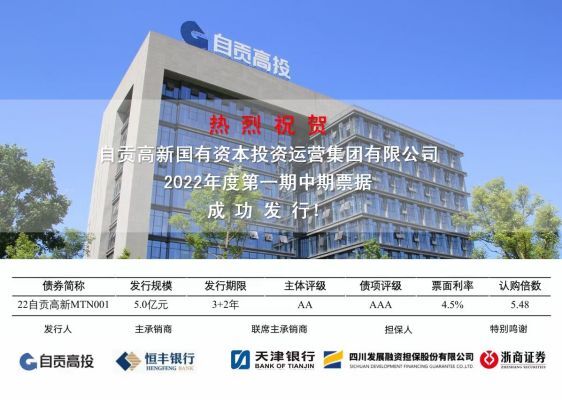 自貢高投集團：成功發(fā)行中期票據5億元